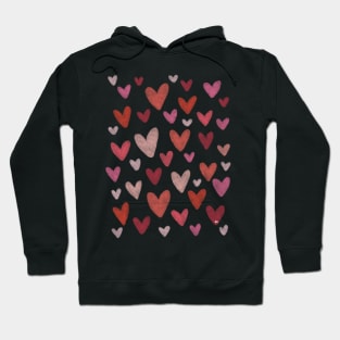 Gouache Hearts Hoodie